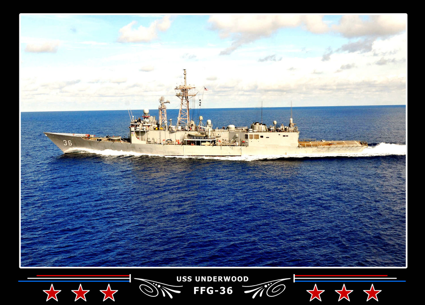 USS Underwood FFG-36 Canvas Photo Print
