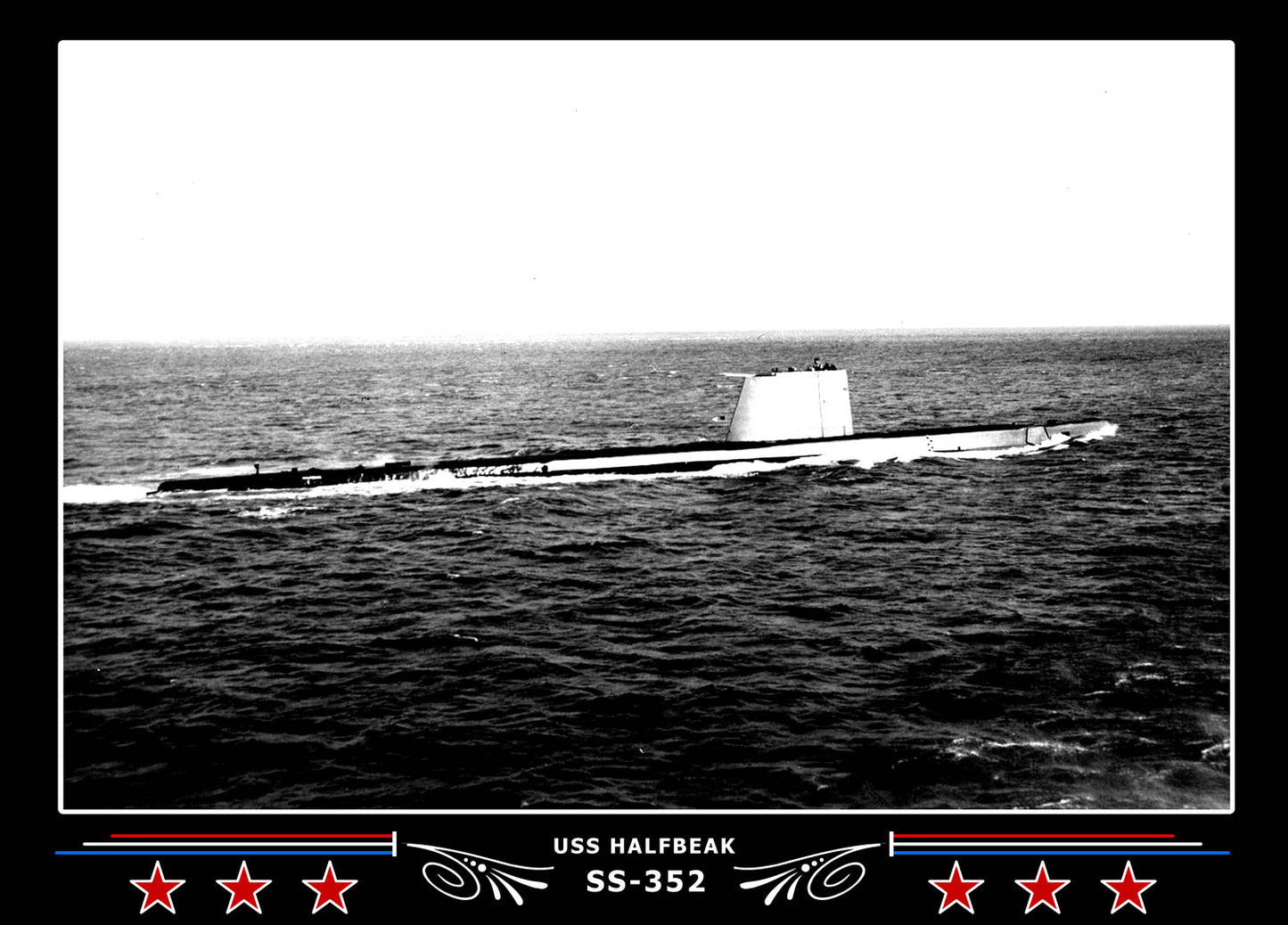 USS Halfbeak SS-352 Canvas Photo Print