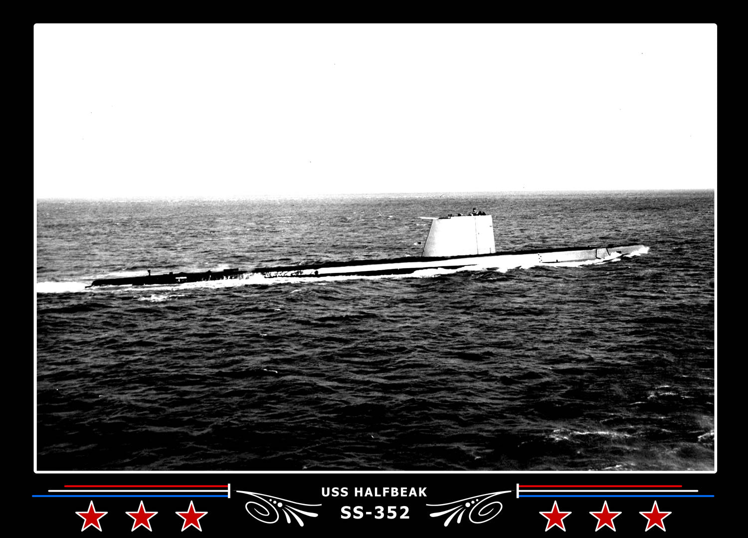 USS Halfbeak SS-352 Canvas Photo Print