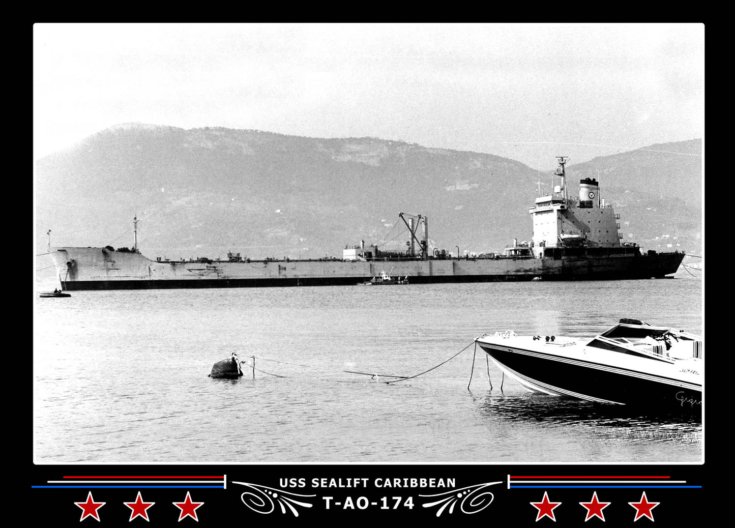 USS Sealift Caribbean T-AO-174 Canvas Photo Print