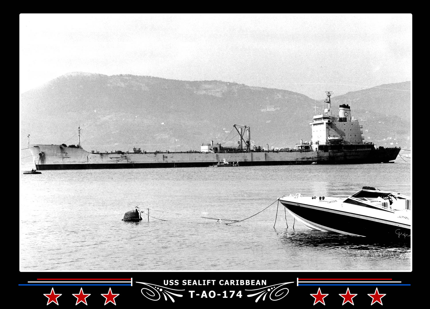 USS Sealift Caribbean T-AO-174 Canvas Photo Print