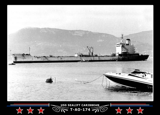 USS Sealift Caribbean T-AO-174 Canvas Photo Print