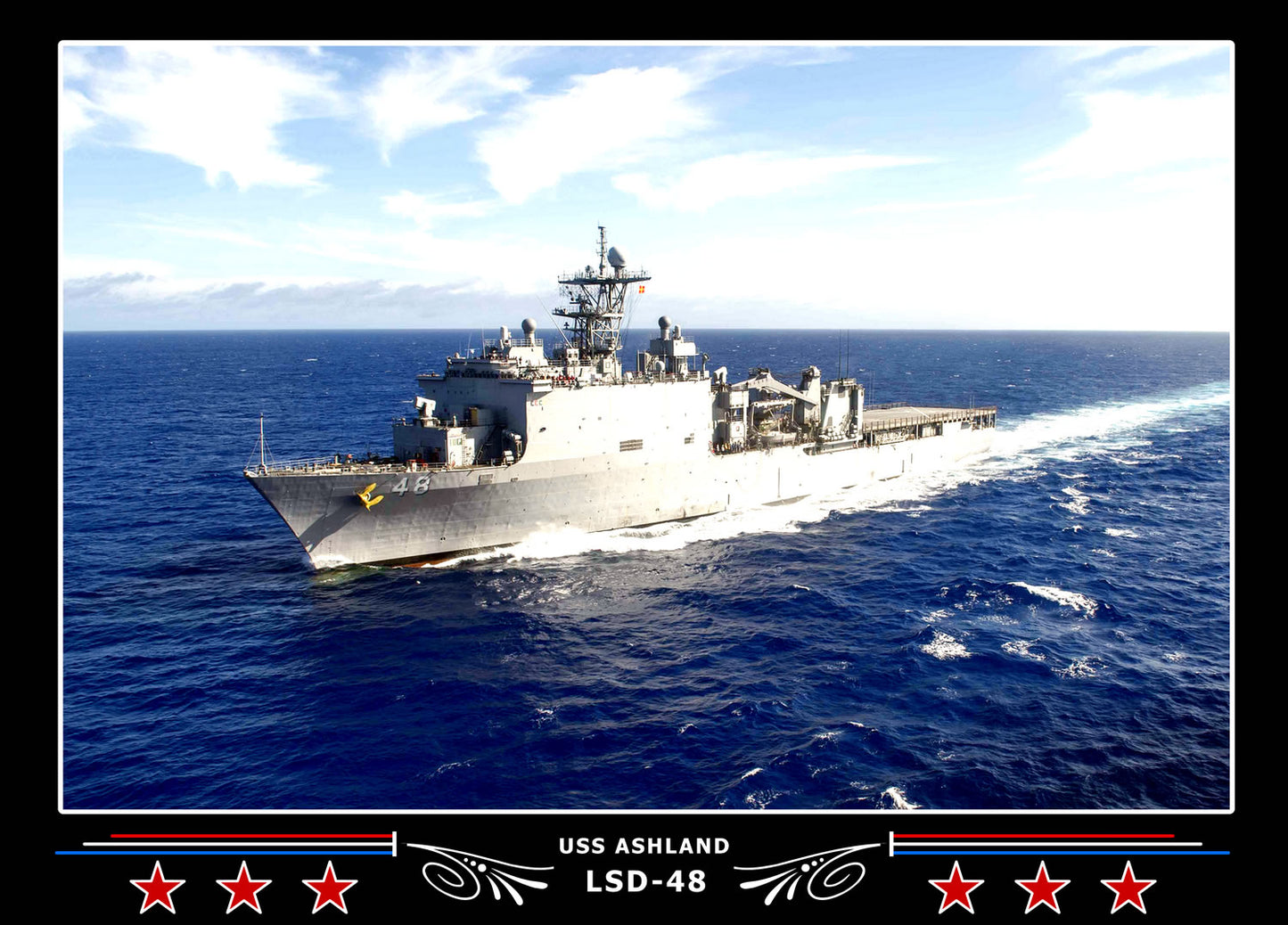 USS Ashland LSD48 Canvas Photo Print