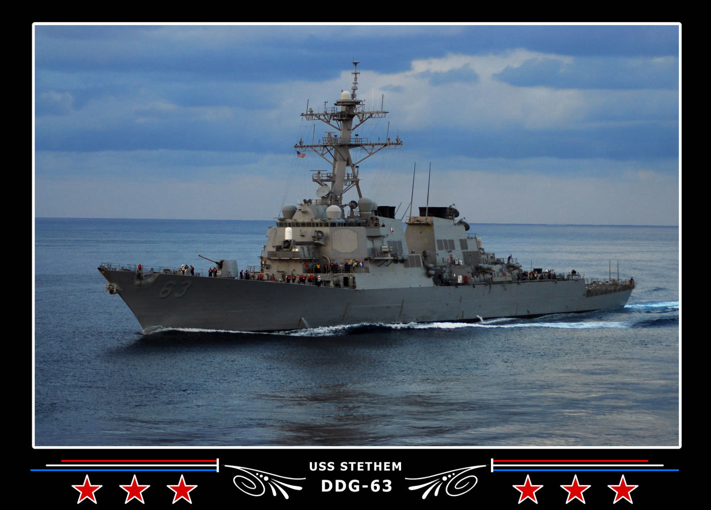 USS Stethem DDG-63 Canvas Photo Print