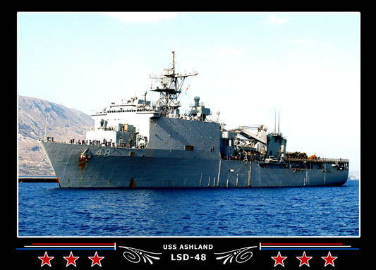 USS Ashland LSD48 Canvas Photo Print