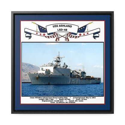 USS Ashland LSD-48 Navy Floating Frame Photo Front View