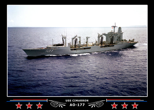 USS Cimarron AO-177 Canvas Photo Print