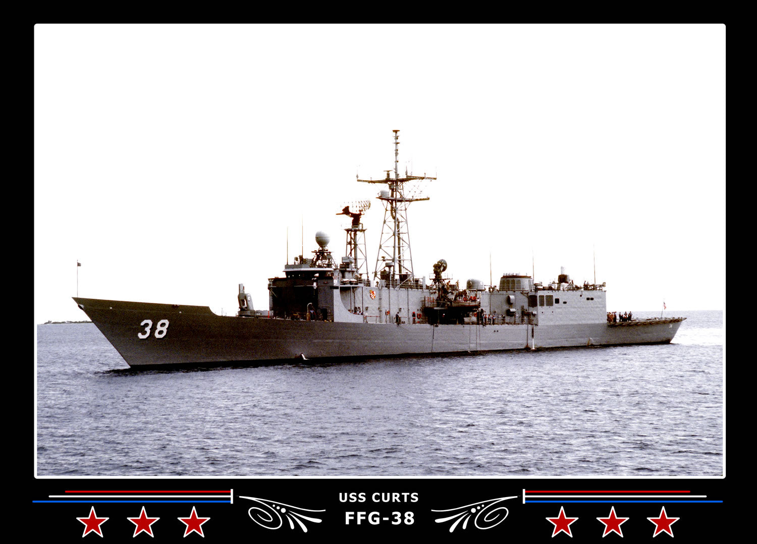 USS Curts FFG-38 Canvas Photo Print