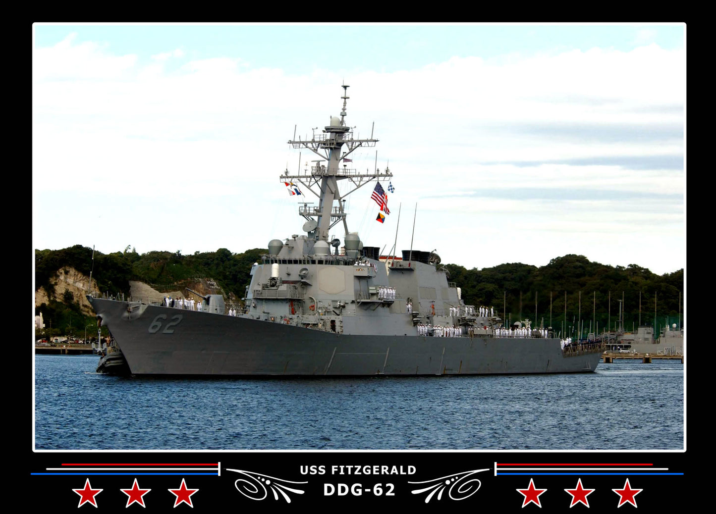 USS Fitzgerald DDG-62 Canvas Photo Print