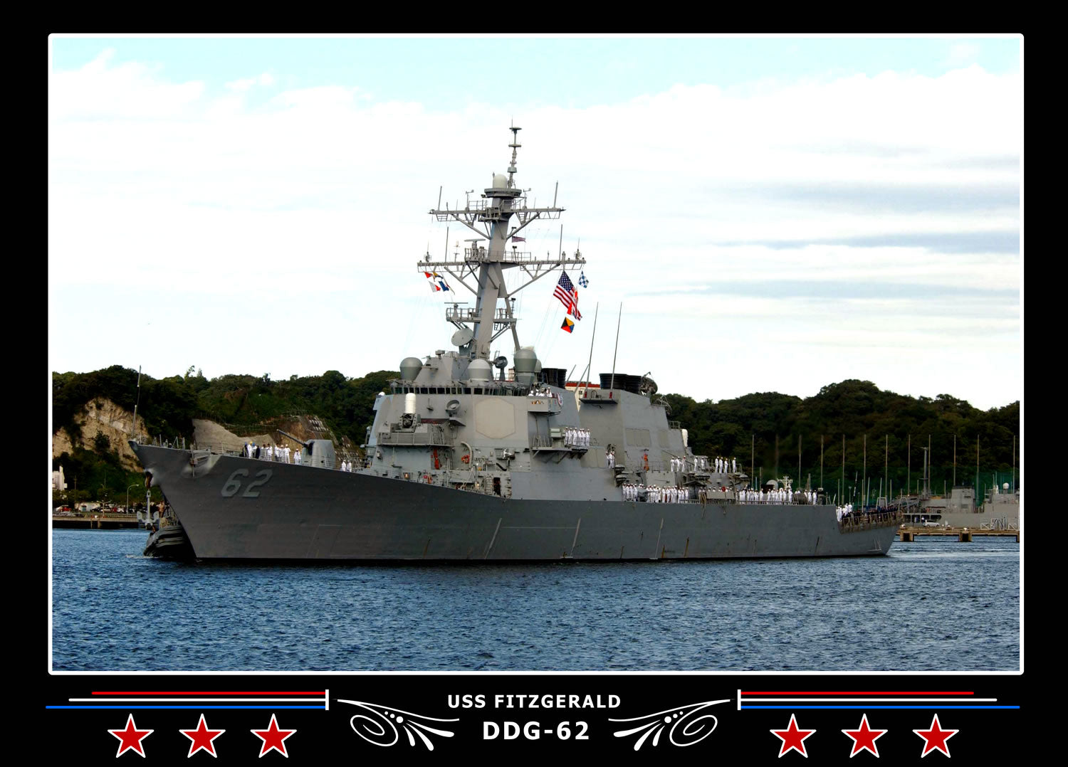 USS Fitzgerald DDG-62 Canvas Photo Print
