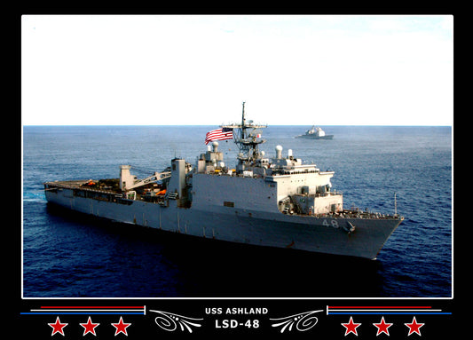 USS Ashland LSD48 Canvas Photo Print
