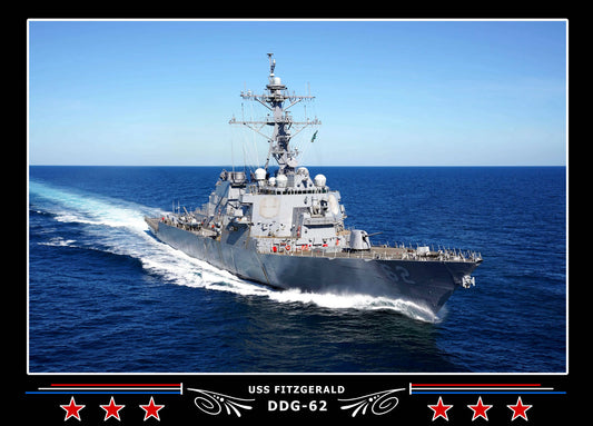 USS Fitzgerald DDG-62 Canvas Photo Print