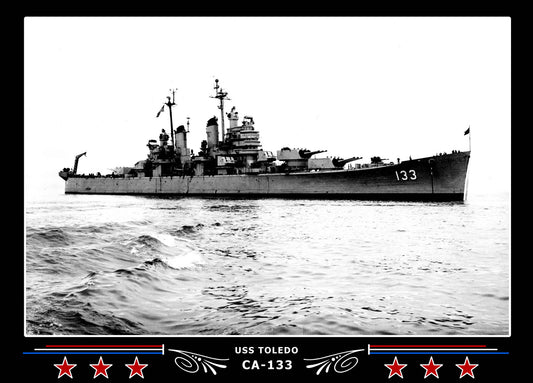USS Toledo CA-133 Canvas Photo Print