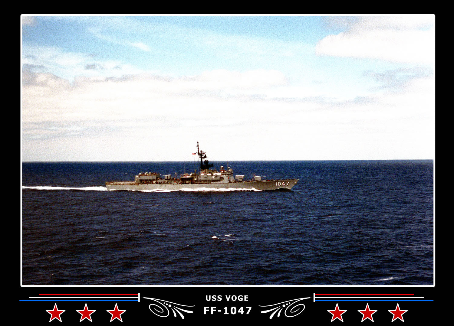 USS Voge FF-1047 Canvas Photo Print