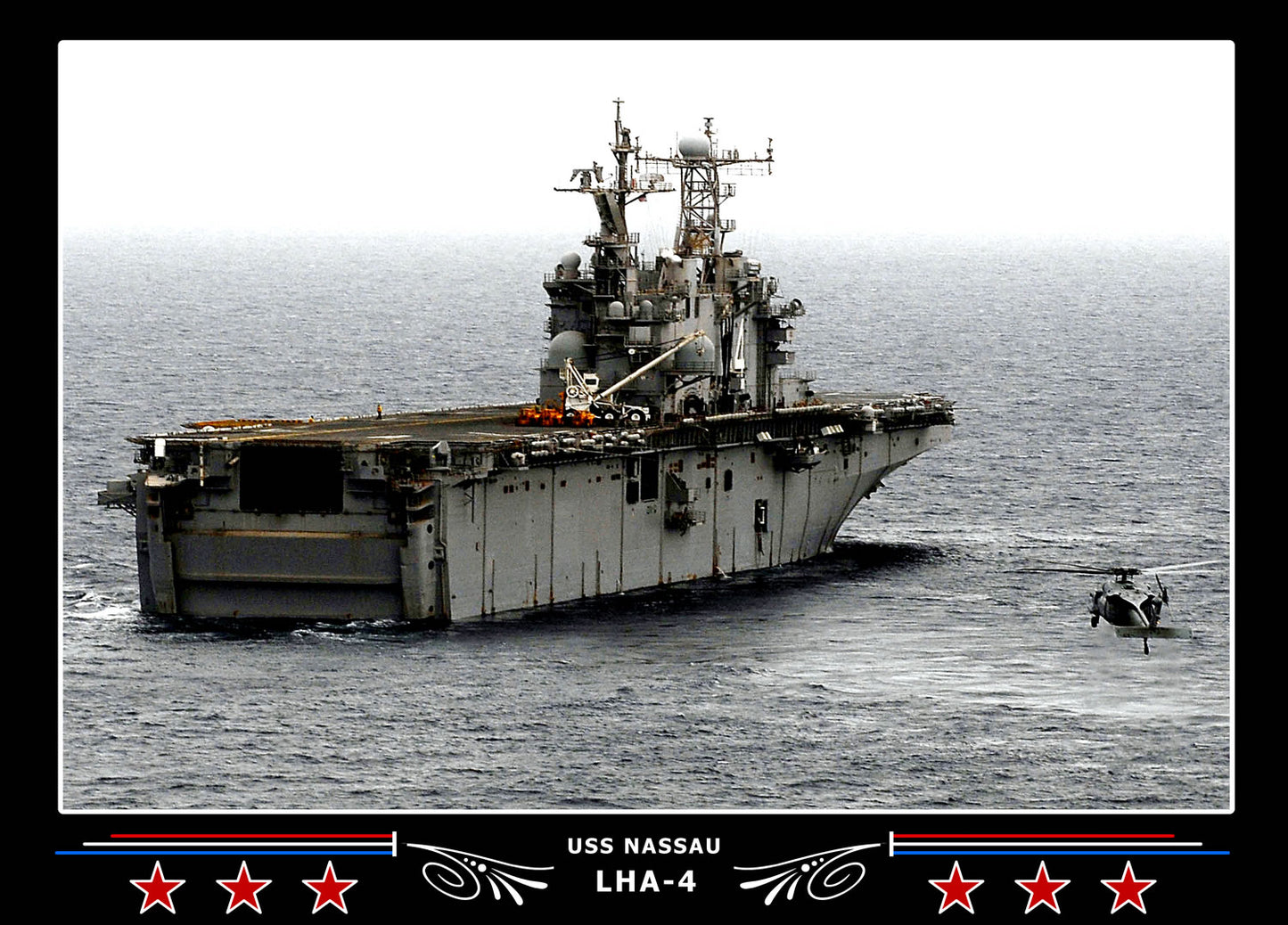 USS Nassau LHA4 Canvas Photo Print