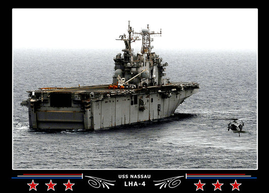 USS Nassau LHA4 Canvas Photo Print