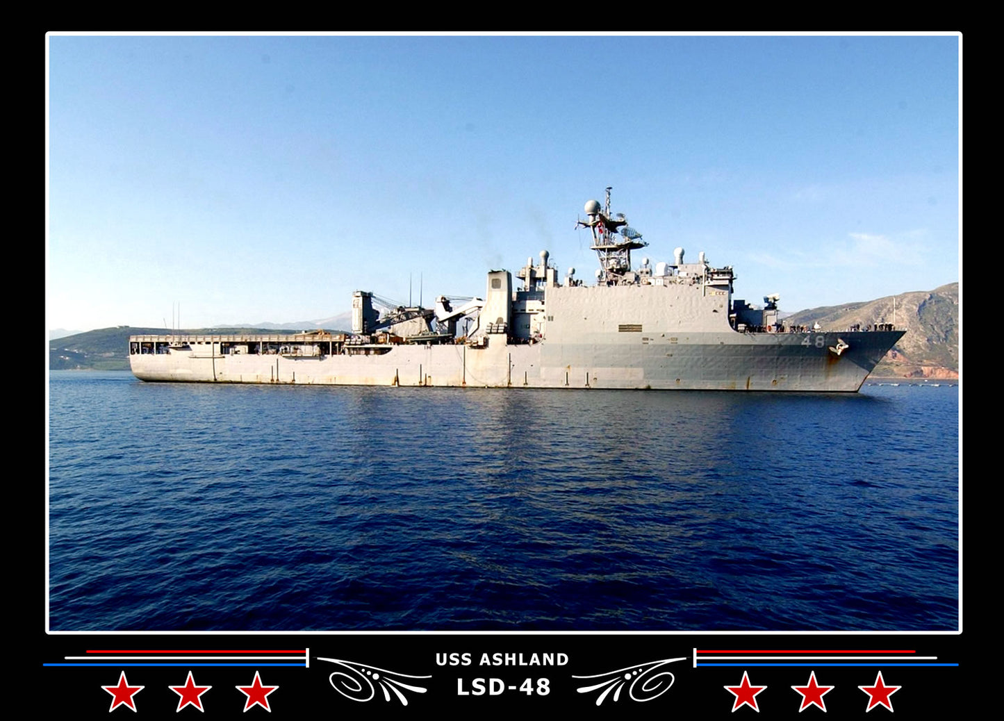 USS Ashland LSD48 Canvas Photo Print