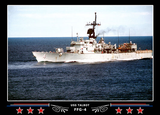 USS Talbot FFG-4 Canvas Photo Print