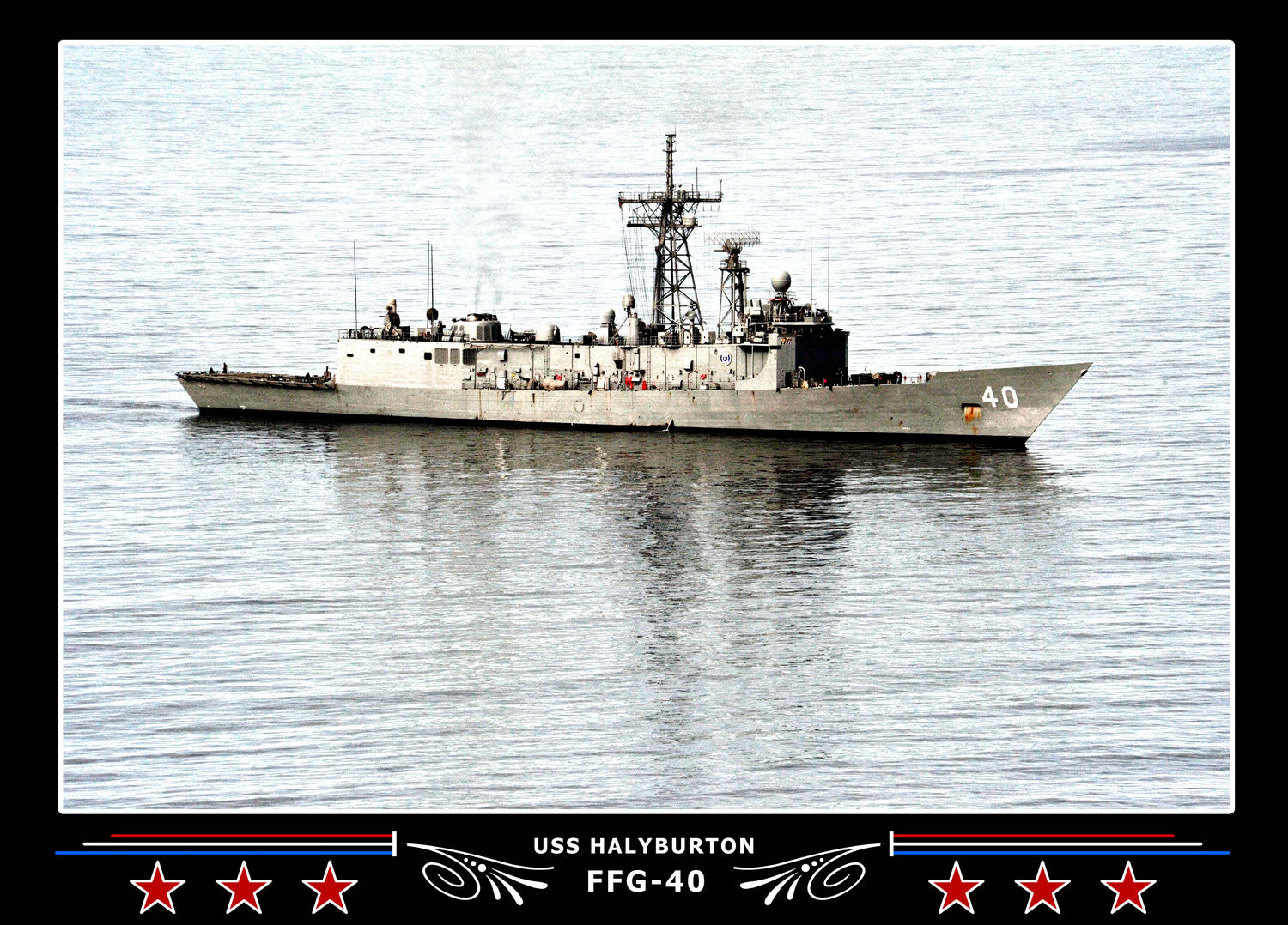 USS Halyburton FFG-40 Canvas Photo Print