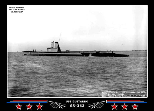 USS Guitarro SS-363 Canvas Photo Print