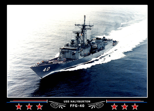 USS Halyburton FFG-40 Canvas Photo Print