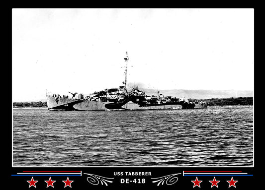 USS Tabberer DE-418 Canvas Photo Print
