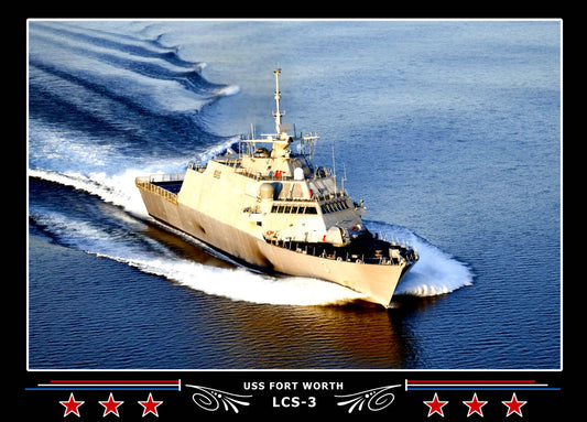USS Fort Worth LCS3 Canvas Photo Print