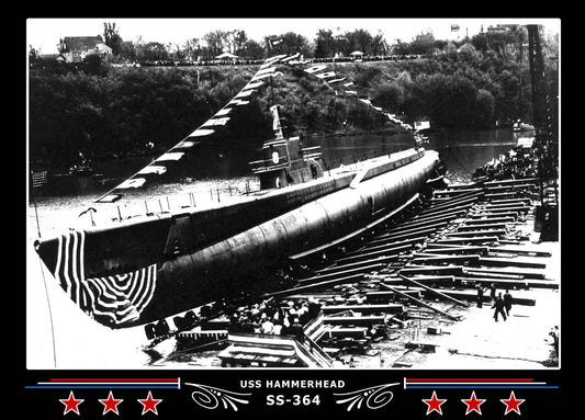 USS Hammerhead SS-364 Canvas Photo Print