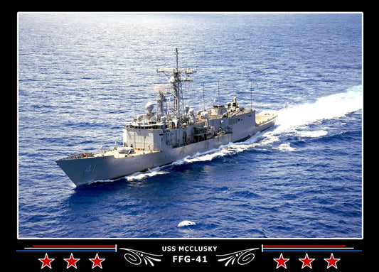 USS Mcclusky FFG-41 Canvas Photo Print