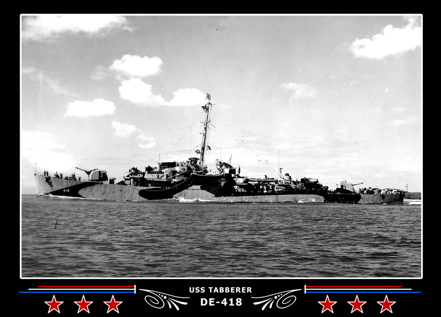 USS Tabberer DE-418 Canvas Photo Print