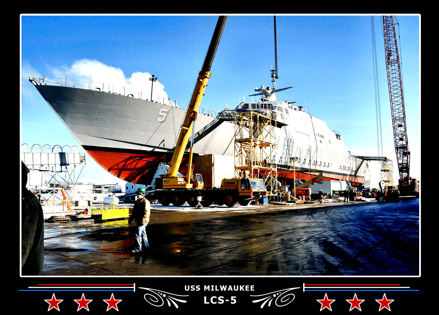 USS Milwaukee LCS5 Canvas Photo Print