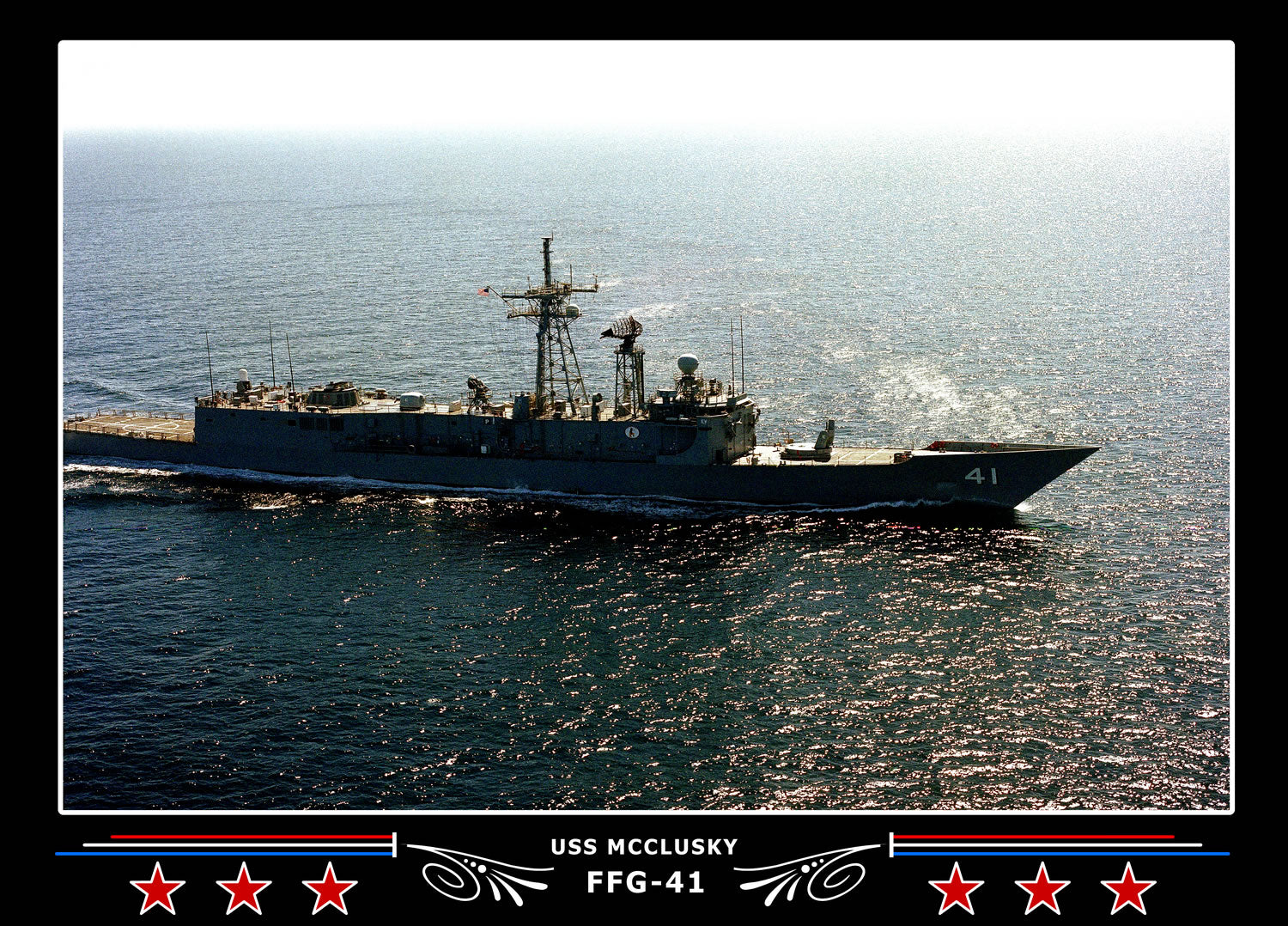 USS Mcclusky FFG-41 Canvas Photo Print