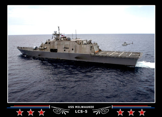 USS Milwaukee LCS5 Canvas Photo Print