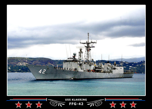 USS Klakring FFG-42 Canvas Photo Print