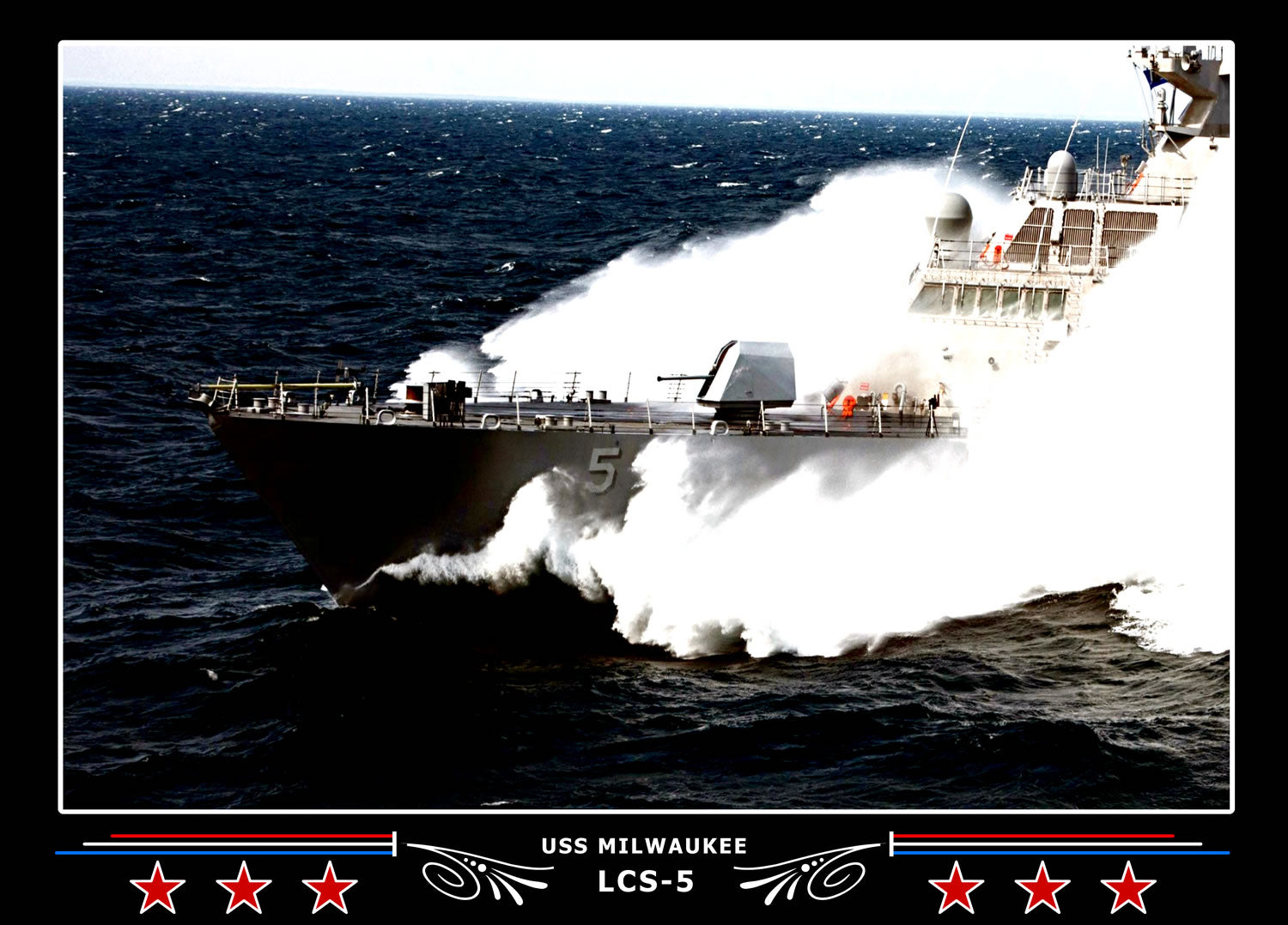 USS Milwaukee LCS5 Canvas Photo Print