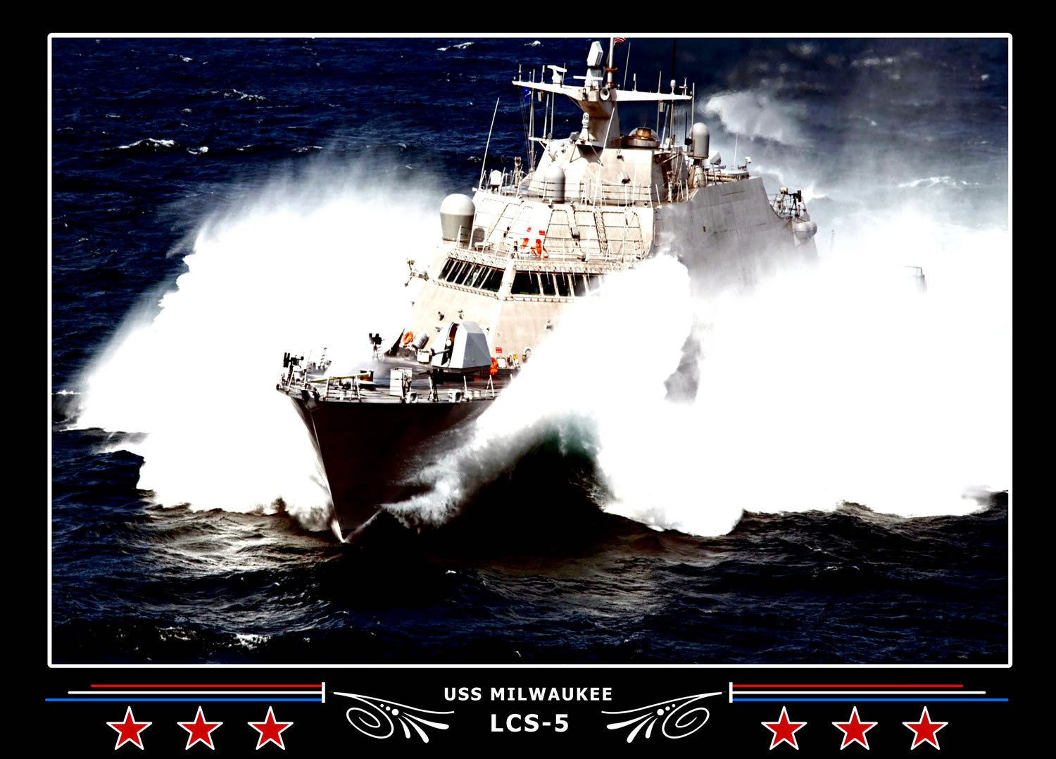 USS Milwaukee LCS5 Canvas Photo Print
