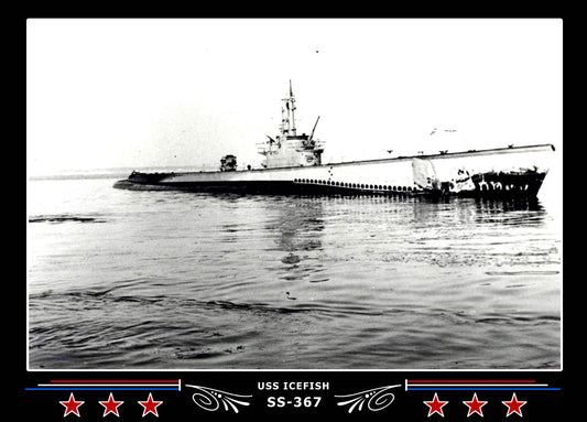 USS Icefish SS-367 Canvas Photo Print