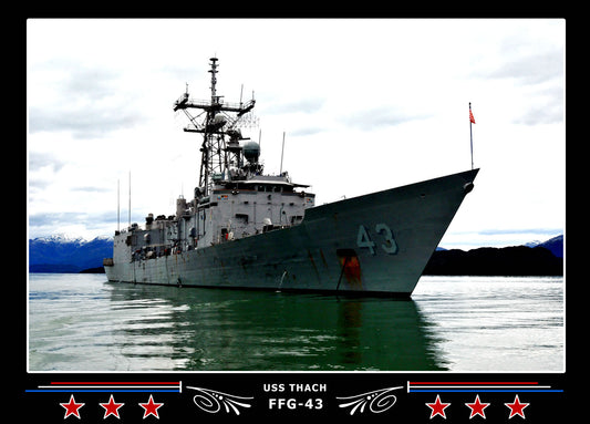 USS Thach FFG-43 Canvas Photo Print