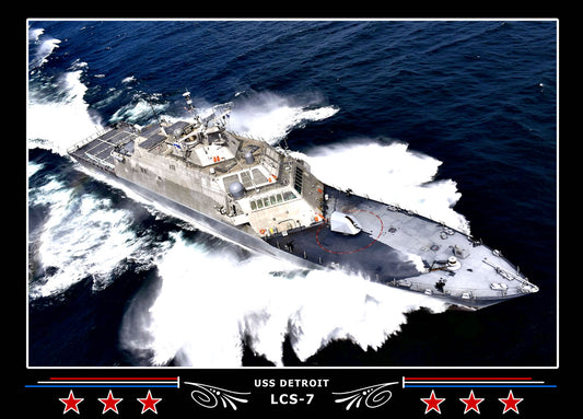 USS Detroit LCS7 Canvas Photo Print