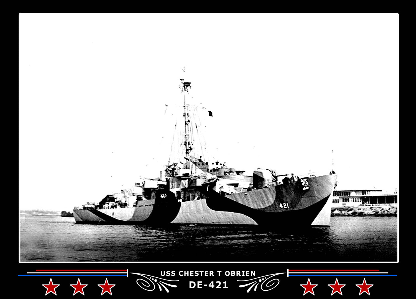 USS Chester T Obrien DE-421 Canvas Photo Print