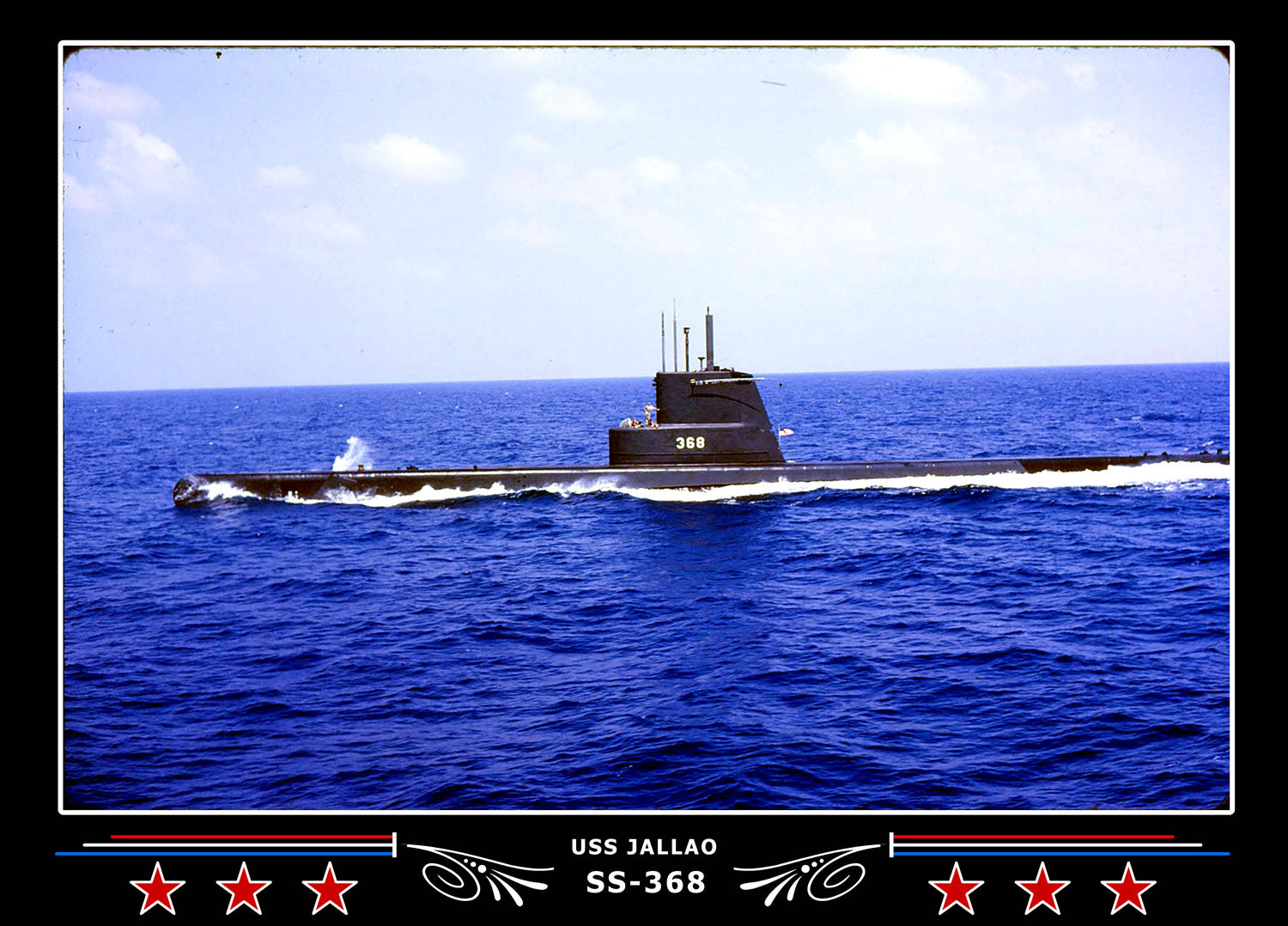USS Jallao SS-368 Canvas Photo Print