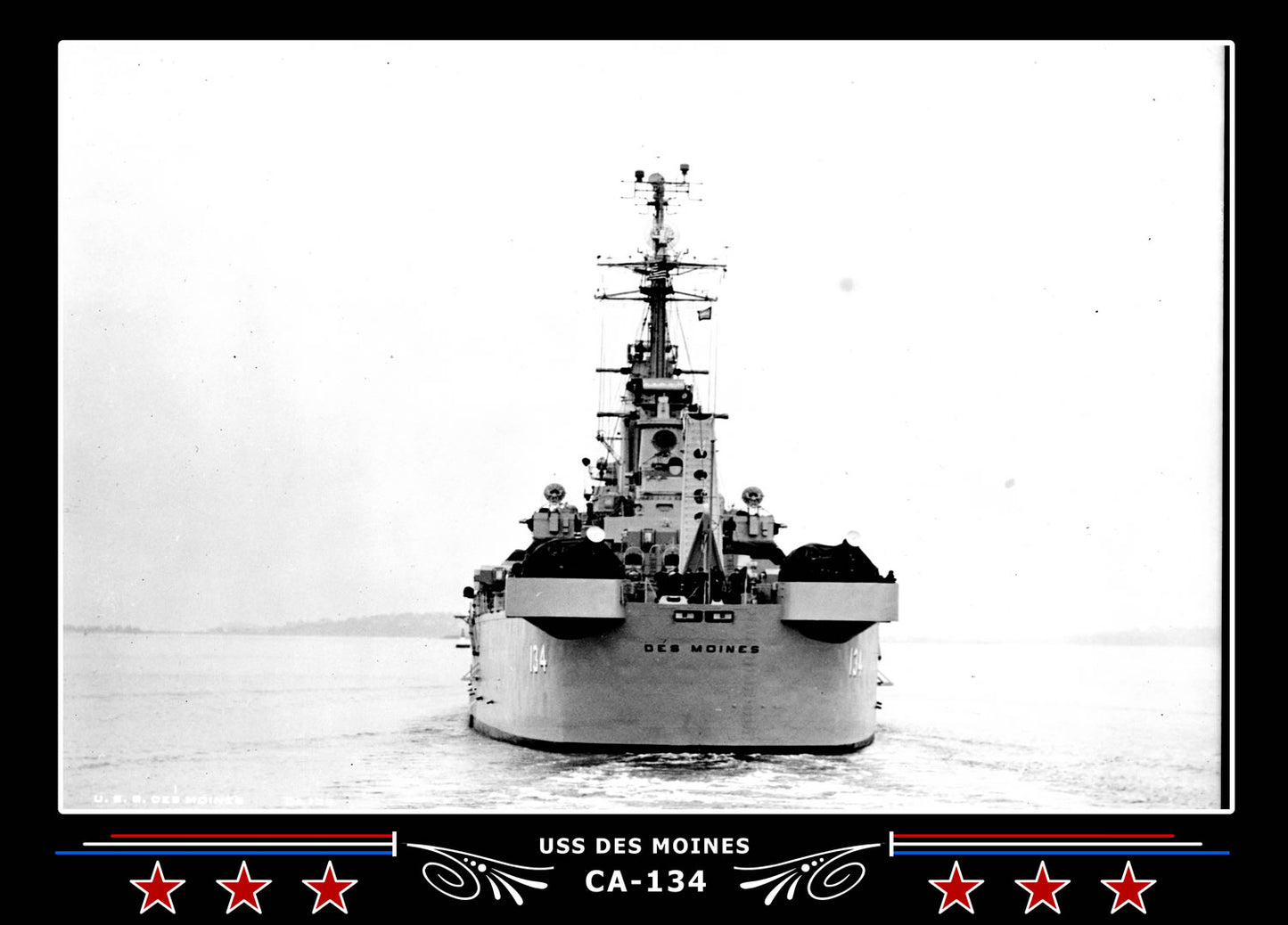 USS Des Moines CA-134 Canvas Photo Print