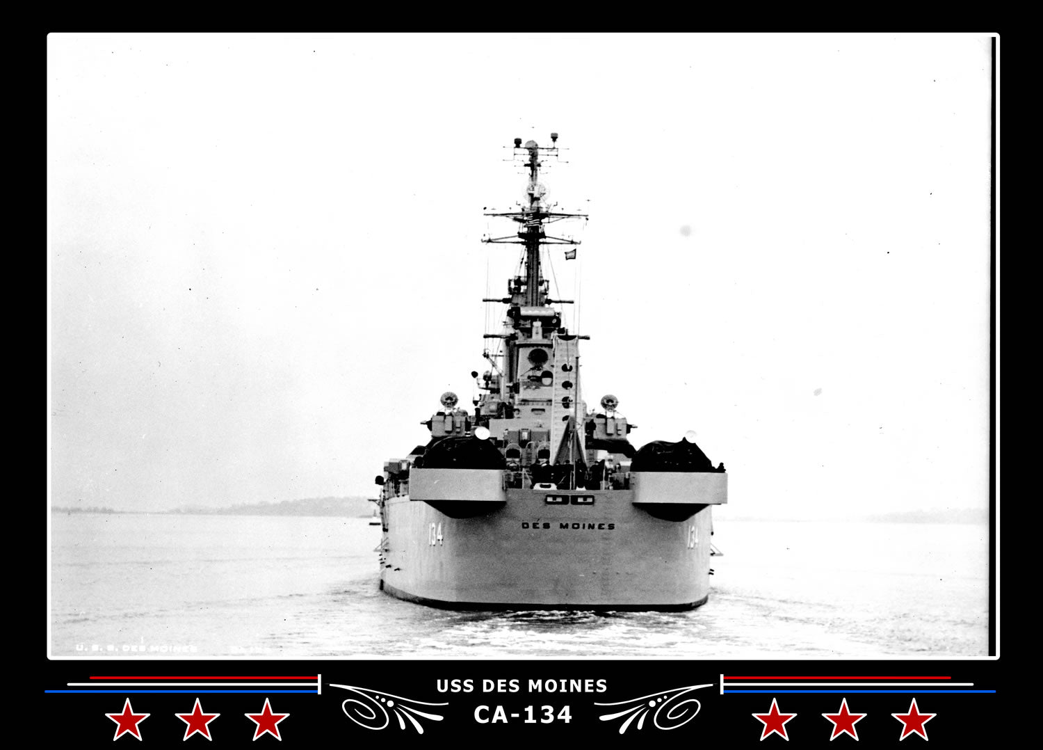 USS Des Moines CA-134 Canvas Photo Print