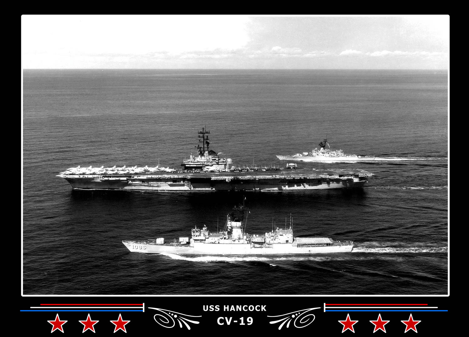 USS Hancock CV-19 Canvas Photo Print