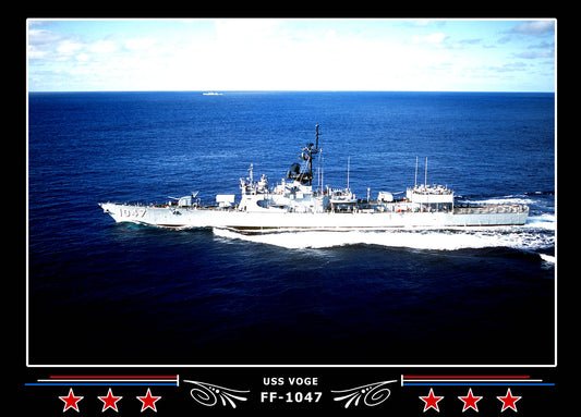 USS Voge FF-1047 Canvas Photo Print