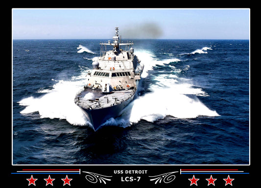 USS Detroit LCS7 Canvas Photo Print