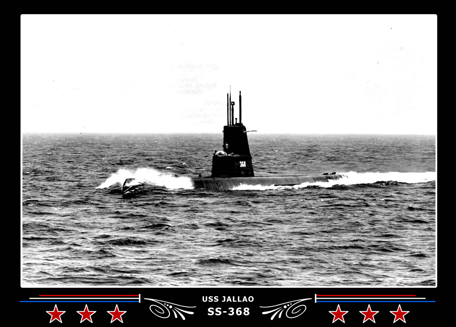 USS Jallao SS-368 Canvas Photo Print