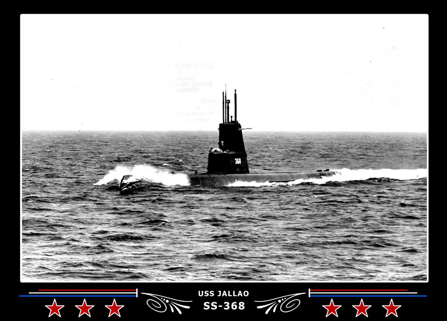 USS Jallao SS-368 Canvas Photo Print