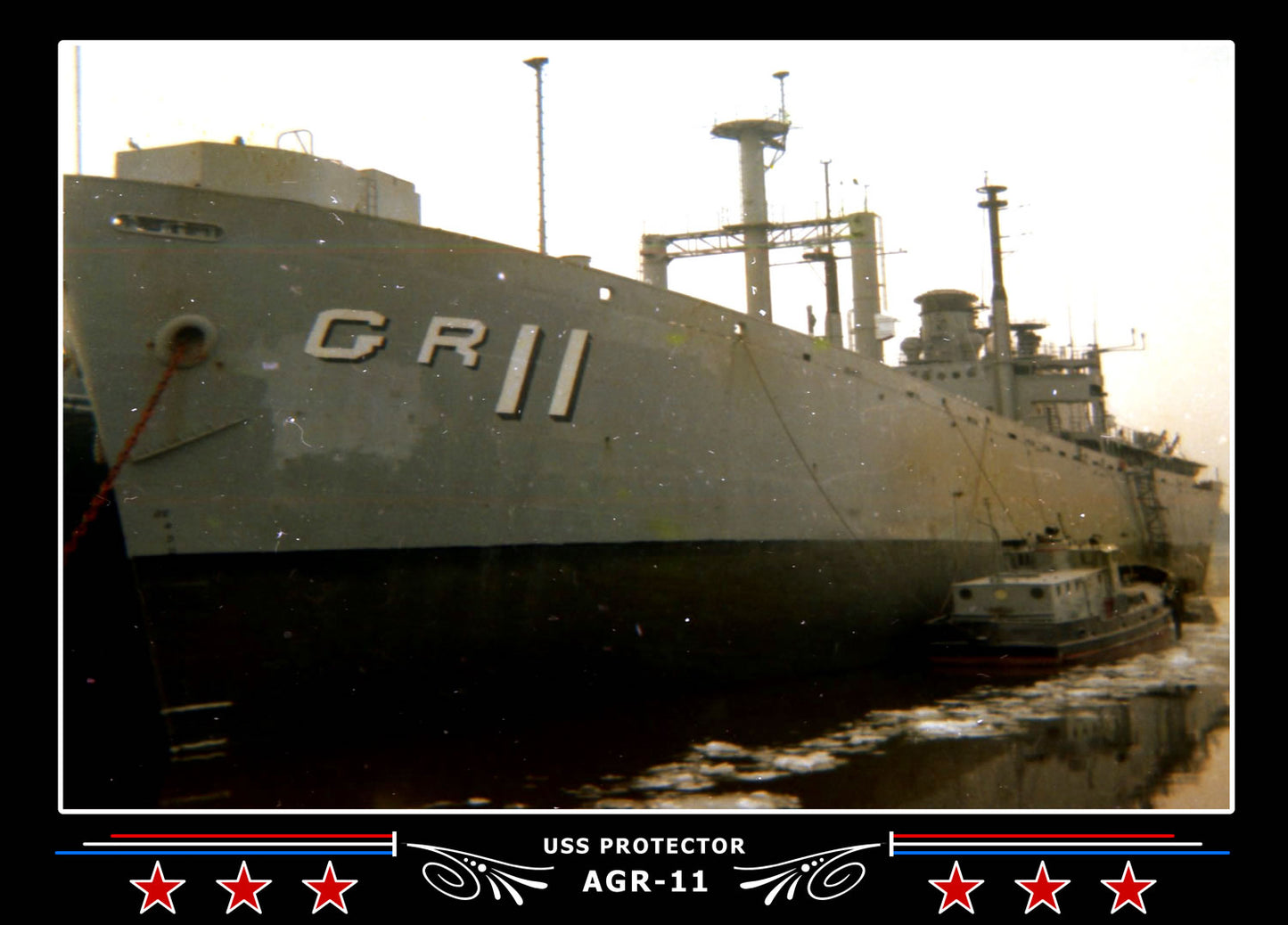 USS Protector AGR-11 Canvas Photo Print