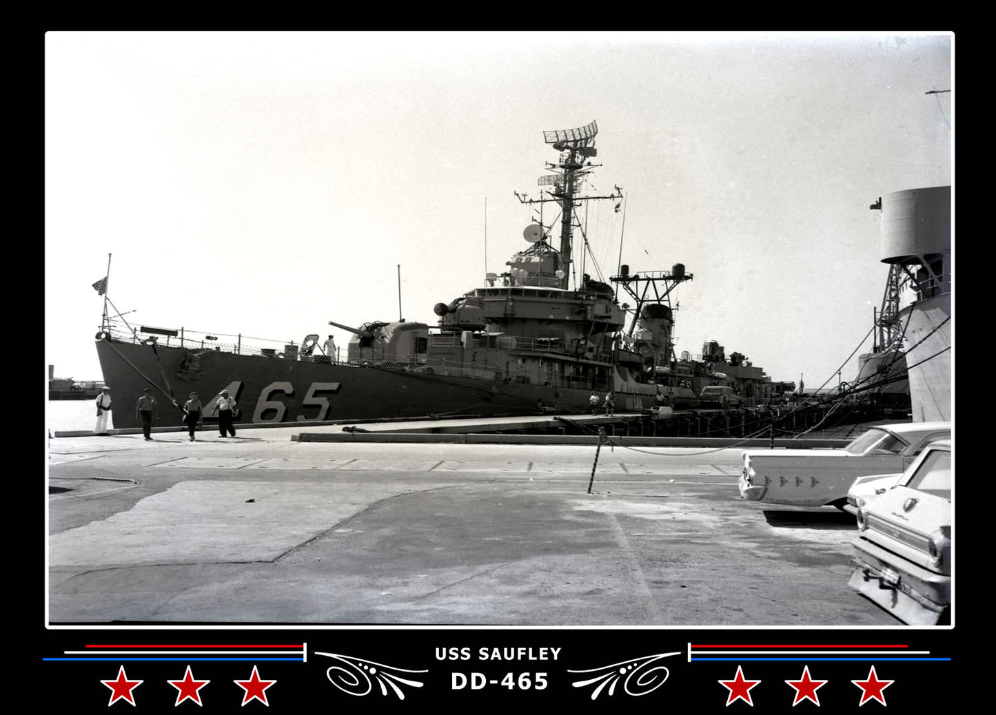 USS Saufley DD-465 Canvas Photo Print